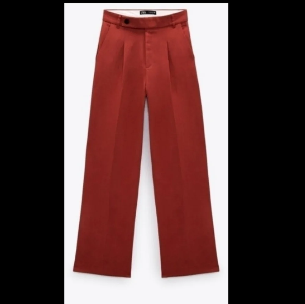 ZARA full-length Linen Blend Business Casual pants